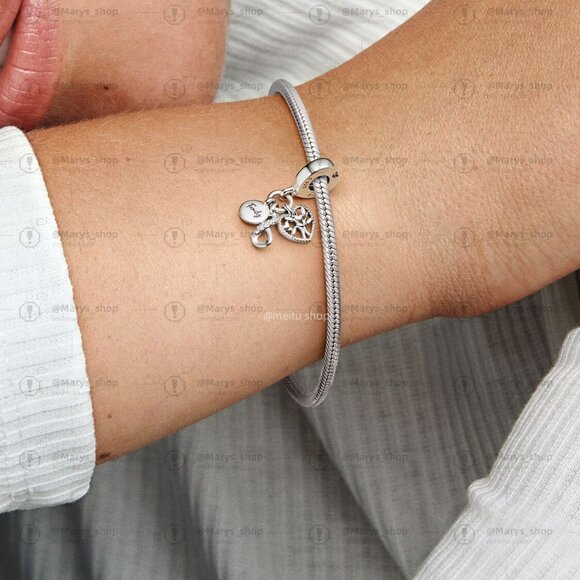 Pandora Family Infinity Triple Dangle Charm - Picture 4 of 5